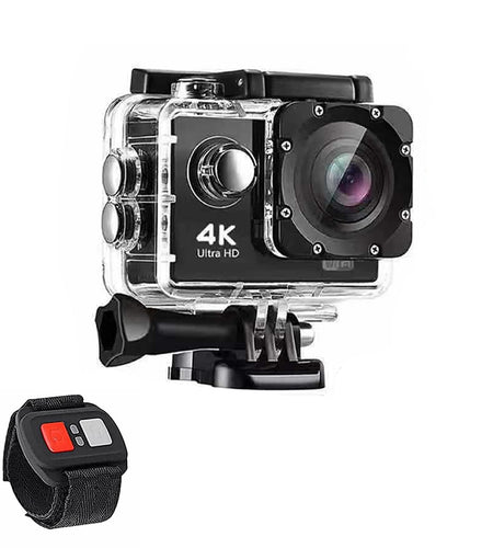 4K  Waterproof All Digital UHD WiFi Camera + RF Remote And Accessories