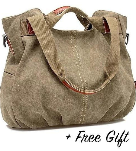 Canvas Satchel Handbag