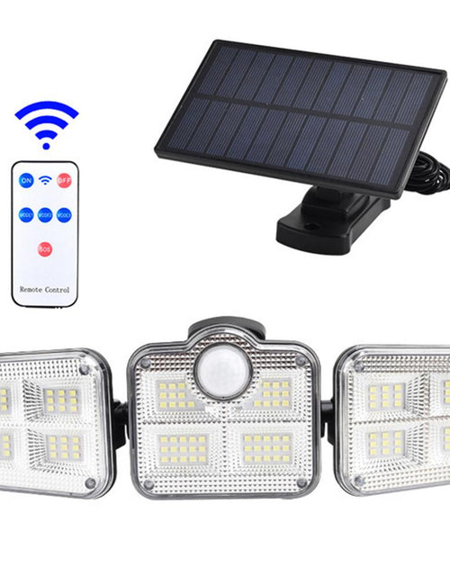 Load image into Gallery viewer, Solar Sensor Light 122 LED 3Head Outdoor Spotlight with 3 Modes
