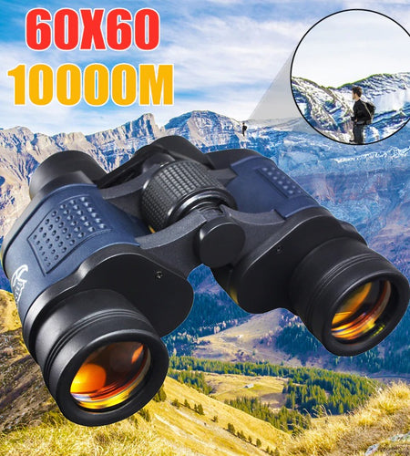 Telescope 60X60 Powerful Binoculars Hd 10000M High Magnification For Outdoor Hunting Optical Scopes Lll Night Vision Fixed Zoom