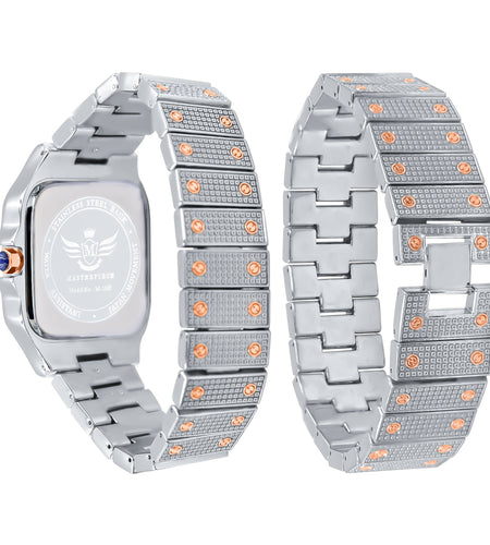 STAINLESS STEEL CRYSTAL WATCH SET