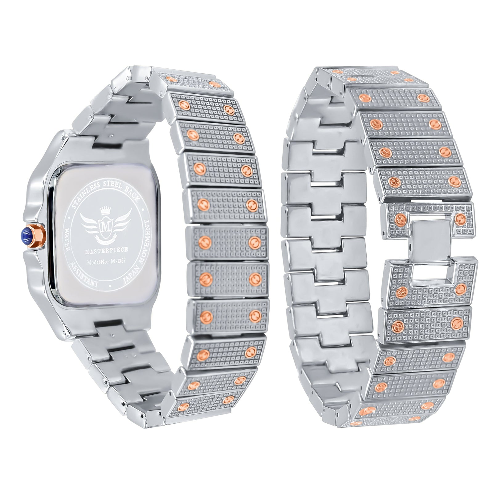 STAINLESS STEEL CRYSTAL WATCH SET