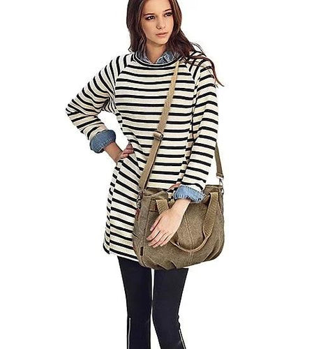 Canvas Satchel Handbag