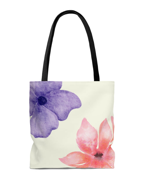 Load image into Gallery viewer, Fresh Floral Print Beach Shopper Tote Bag Medium
