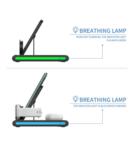 Magnetic Power Tiles 4 In 1 Wireless Charging Station