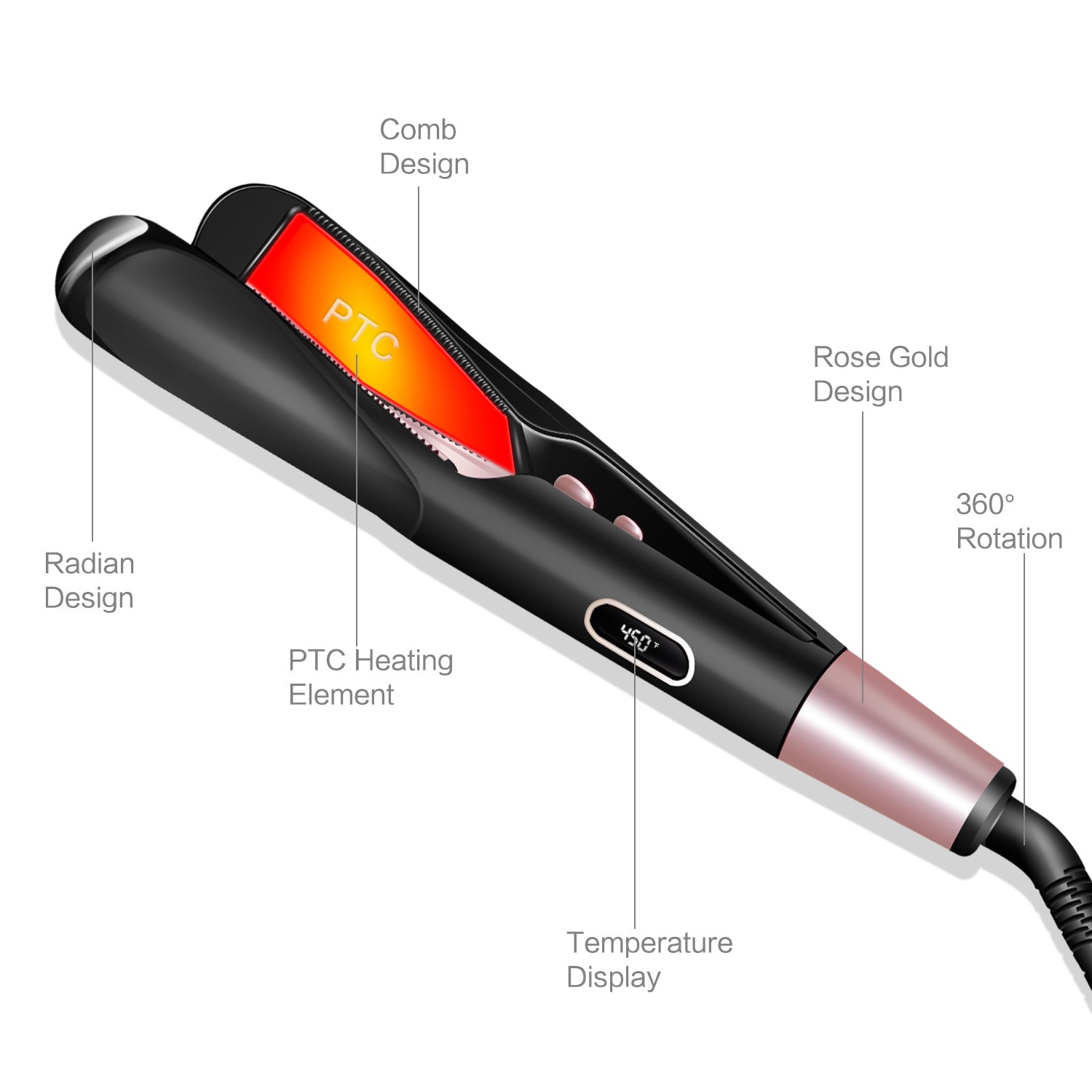 Hair Curler Wand | Electric Hair Straightener | Smart and Easy Living