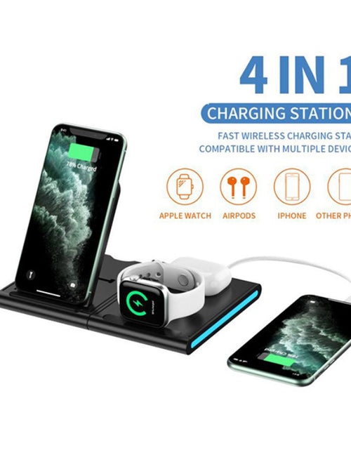 Load image into Gallery viewer, Magnetic Power Tiles 4 In 1 Wireless Charging Station
