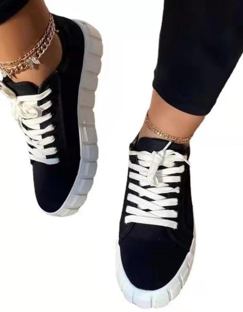 Load image into Gallery viewer, Pinterest Women Sneaker Light Breathable Vulcanized Shoes Platform Lace
