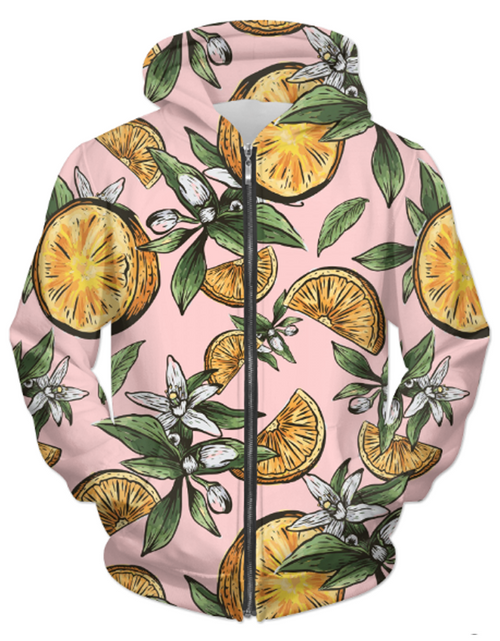 Load image into Gallery viewer, Lemon Thought UNISEX ZIP HOODIE
