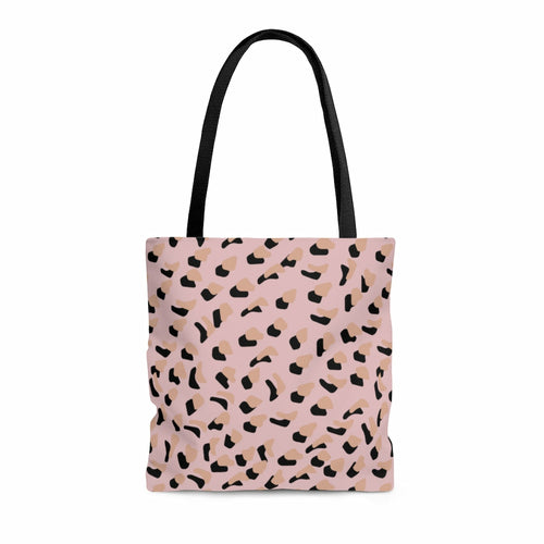 Load image into Gallery viewer, Pink Leopard Print Shopper Tote Bag Medium
