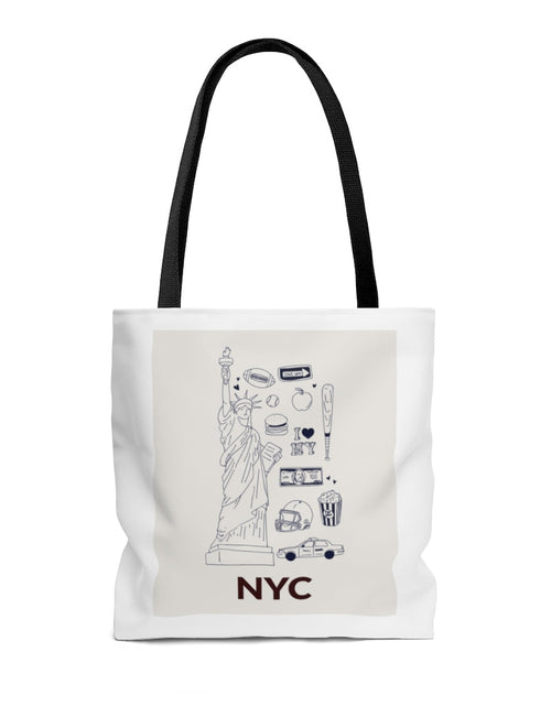 Load image into Gallery viewer, Symbols of NYC Everyday Tote Bag Medium
