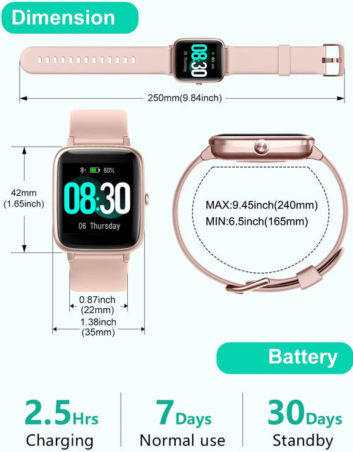 Load image into Gallery viewer, Smart Watch For IOS And Android Phones IP68 Waterproof Fitness Tracker Watch With Heart Rate Sleep Monitor Steps Calories Counter
