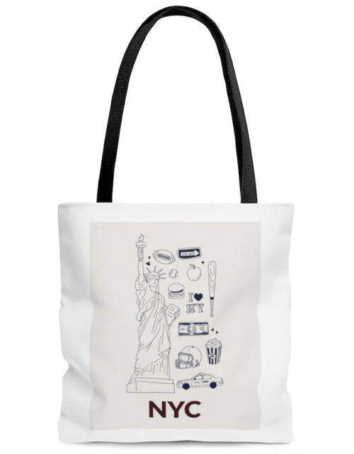Load image into Gallery viewer, Symbols of NYC Everyday Tote Bag Medium
