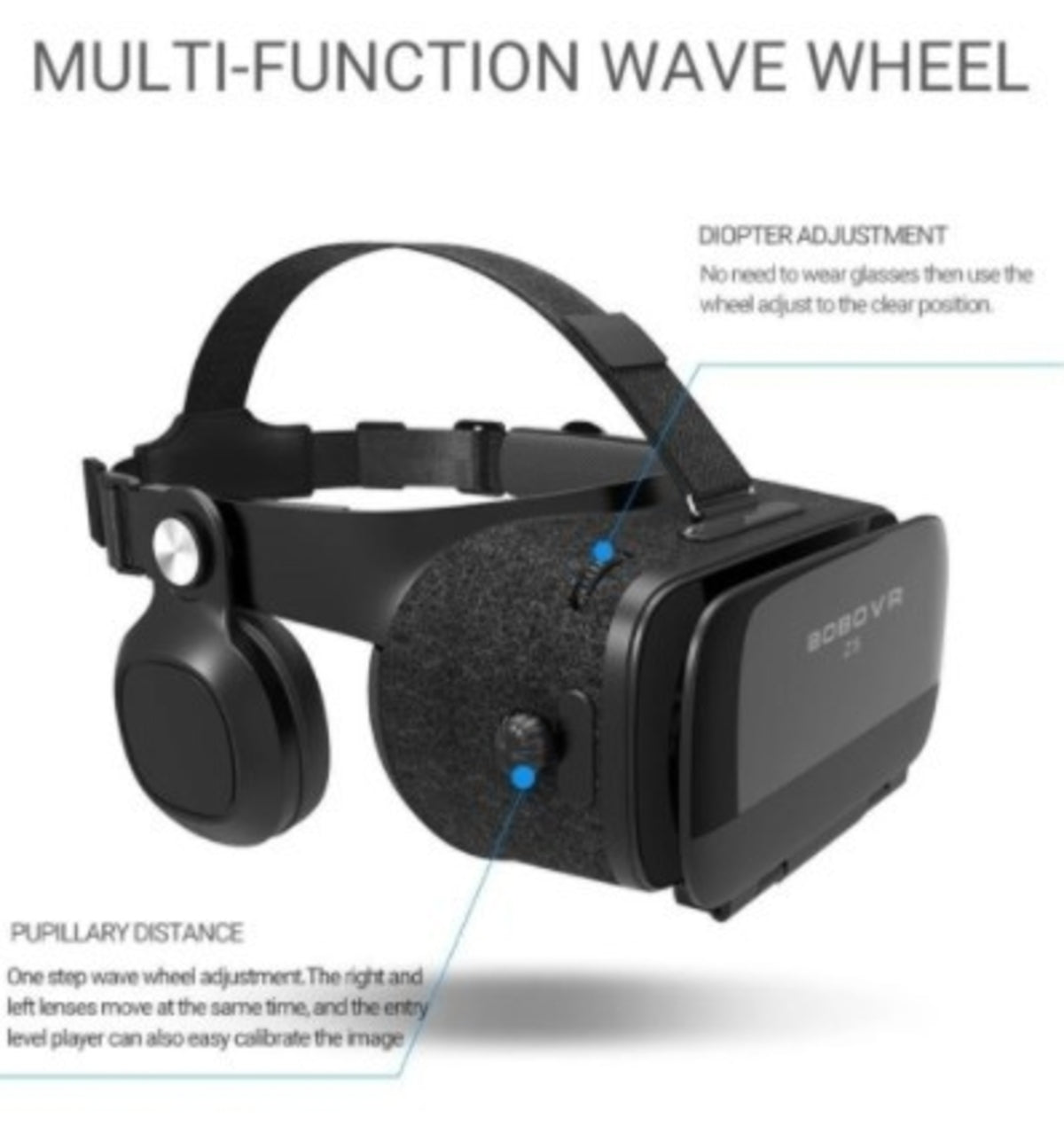 VR Gaming 3D Stereo Headset with Bluetooth Gaming Controller