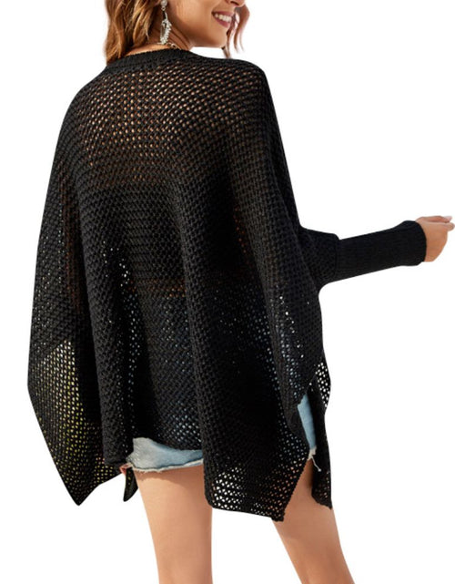 Load image into Gallery viewer, Womens Boxy Batwing Open Knit Sweater
