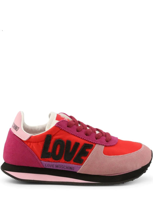Load image into Gallery viewer, Pink Red Suede Sneakers
