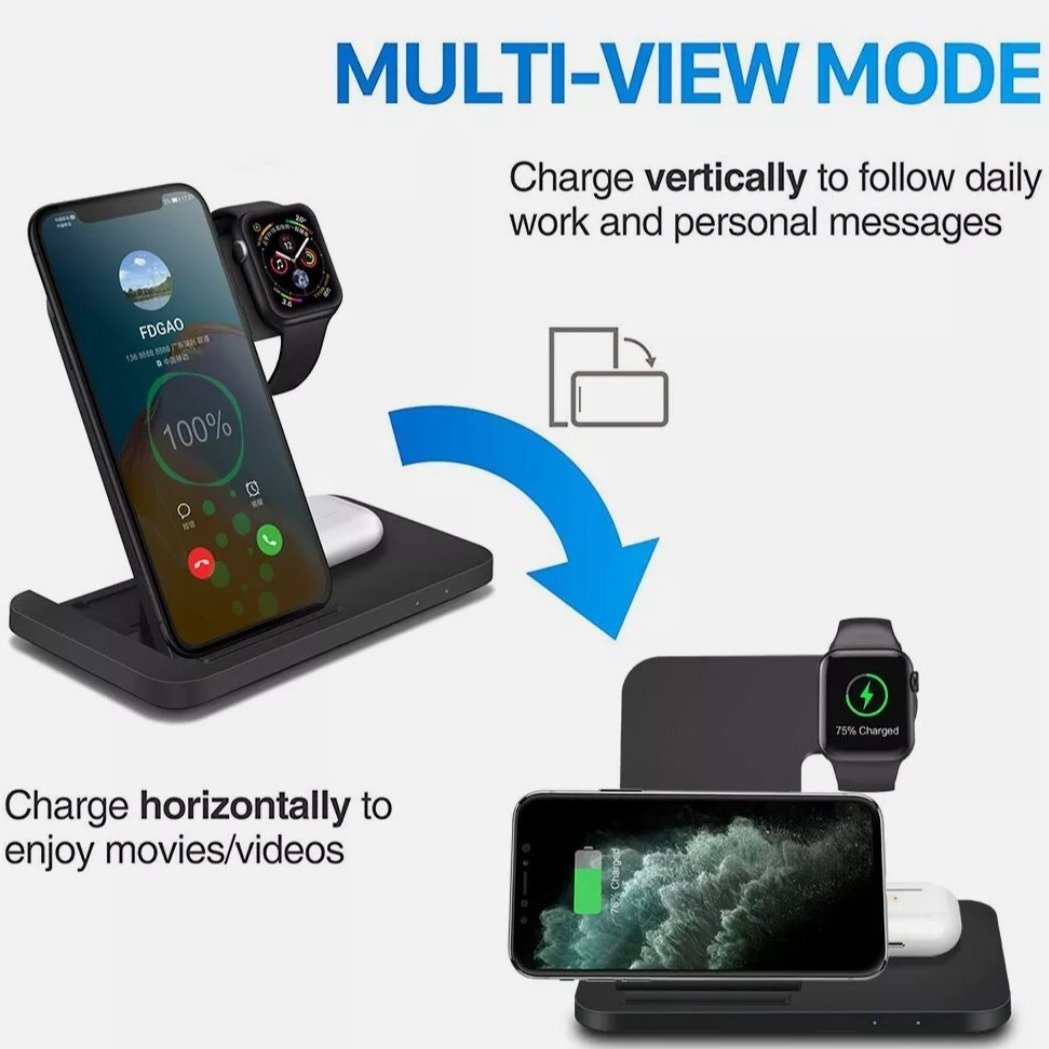Ninja Dragons 3 in 1 Wireless Charger for your gadgets and phone