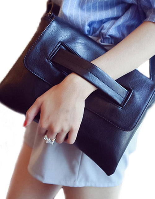 Load image into Gallery viewer, Women&#39;s Vegan Leather Envelope Clutch Bag
