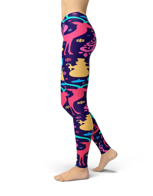 Load image into Gallery viewer, Jean Colorful Christmas Leggings
