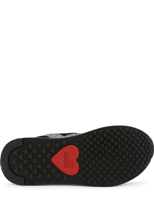 Load image into Gallery viewer,  Rhinestone Heart Sneakers - Black
