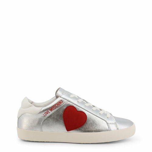 Silver Heart Sneakers