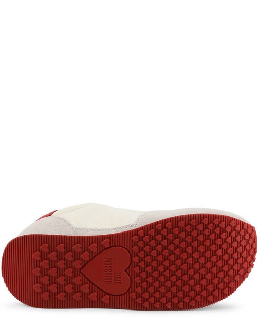 Load image into Gallery viewer, White Red Suede Sneakers
