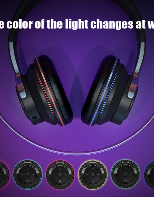 Load image into Gallery viewer, Wireless Light Changing Bluetooth Gaming Headset
