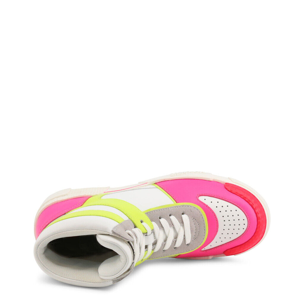 Neon Pink High Top Sneakers