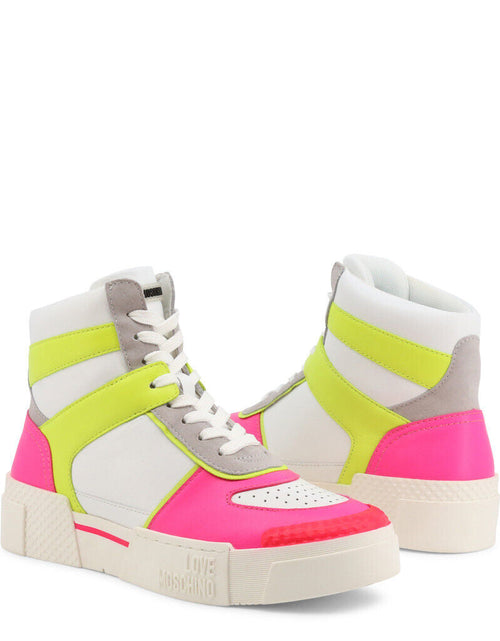Load image into Gallery viewer, Neon Pink High Top Sneakers
