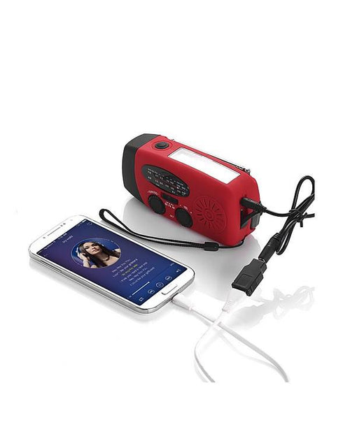 Load image into Gallery viewer, StormSafe Emergency Phone Charger with Flashlight and Weather Radio +
