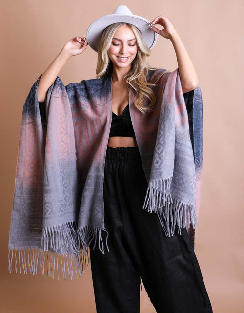 Load image into Gallery viewer, Western Style Colorblend Tassel Serape
