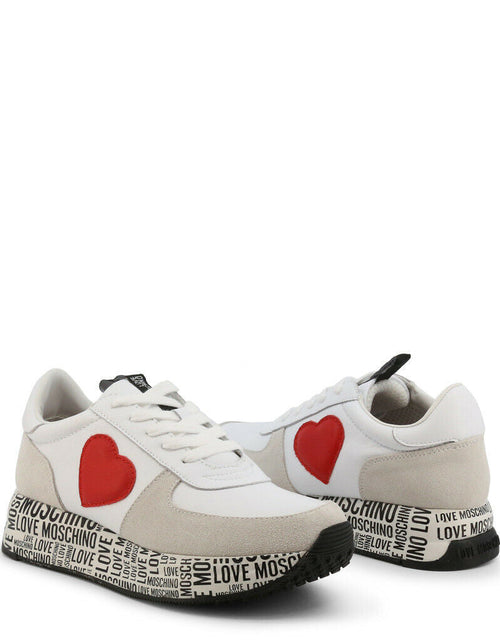 Load image into Gallery viewer, White Heart Sneakers
