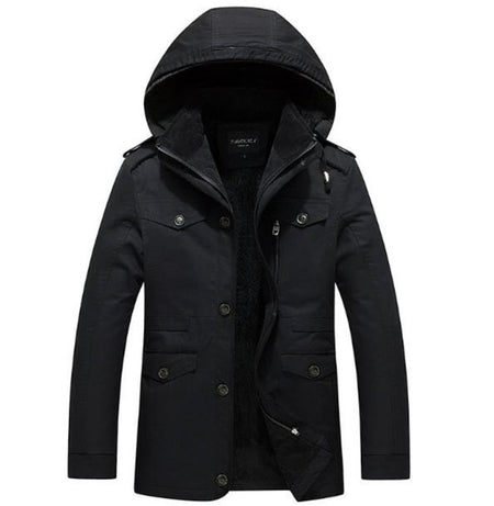 Men's Winter Hooded Coat with Inner fur Lining