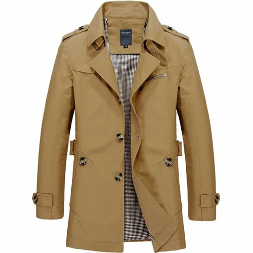 Load image into Gallery viewer, Men&#39;s Classic Trench Coat
